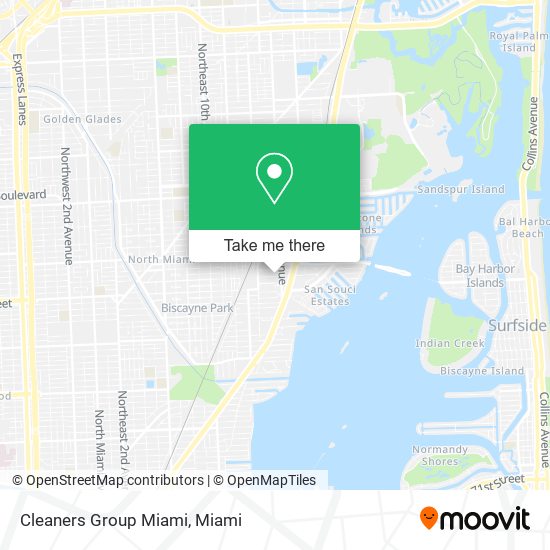 Cleaners Group Miami map