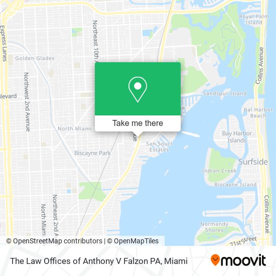 The Law Offices of Anthony V Falzon PA map