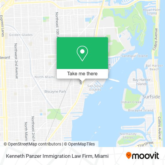 Mapa de Kenneth Panzer Immigration Law Firm
