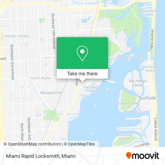 Miami Rapid Locksmith map