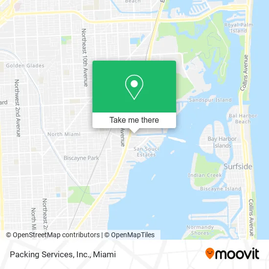 Packing Services, Inc. map