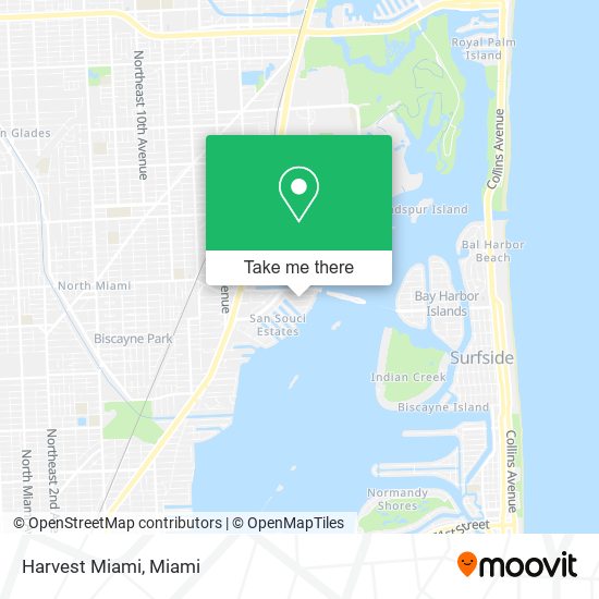 Harvest Miami map