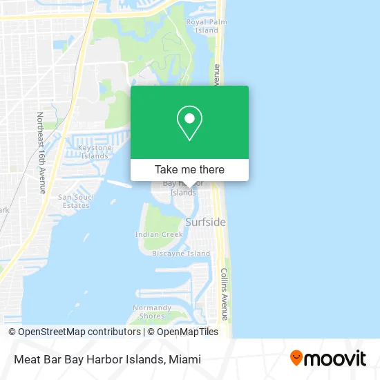 Meat Bar Bay Harbor Islands map