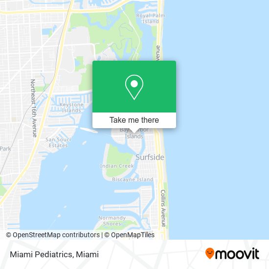 Miami Pediatrics map