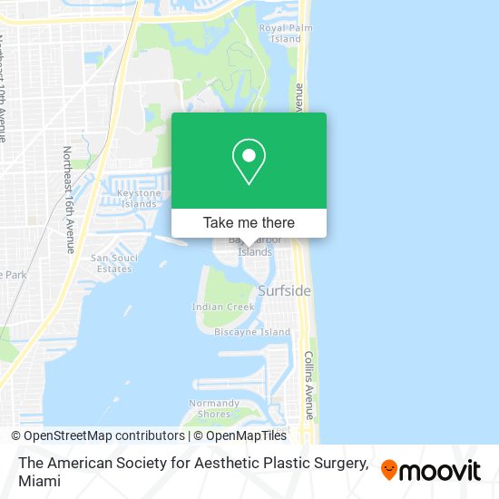 The American Society for Aesthetic Plastic Surgery map