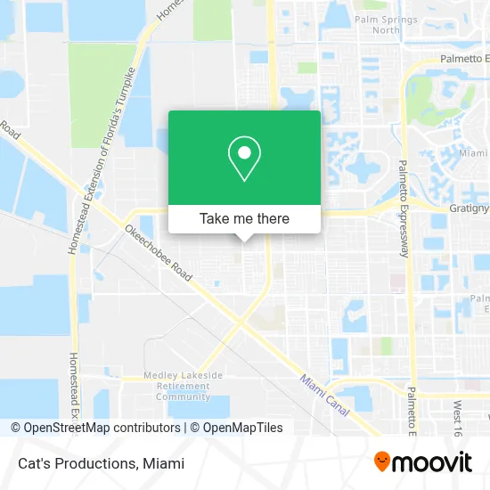 Cat's Productions map