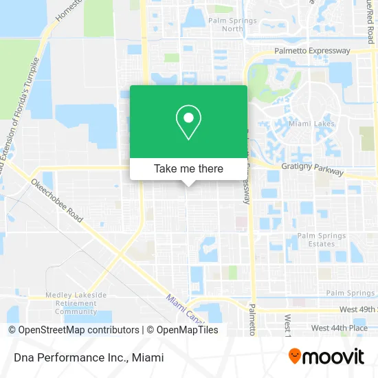 Dna Performance Inc. map