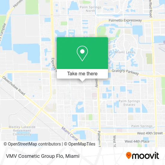 VMV Cosmetic Group Flo map