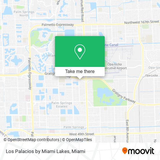 Los Palacios by Miami Lakes map