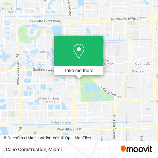 Cano Construction map
