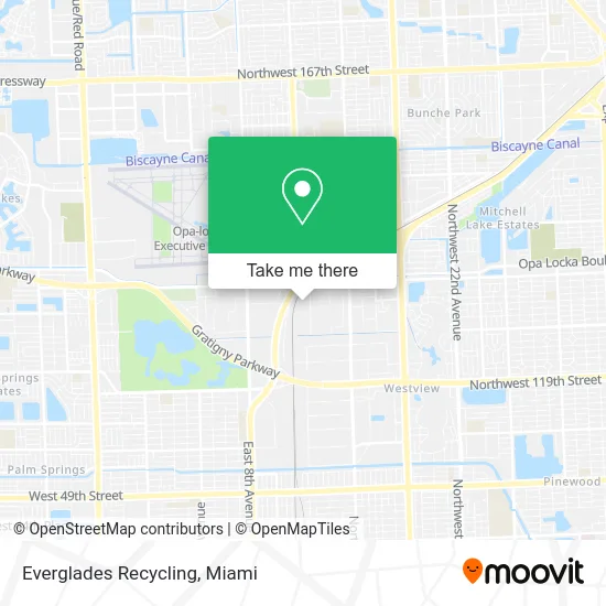 Everglades Recycling map