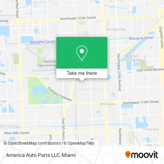 America Auto Parts LLC map
