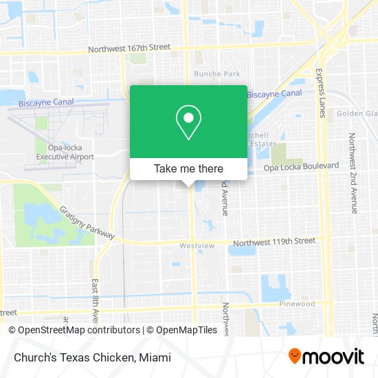 Church's Texas Chicken map