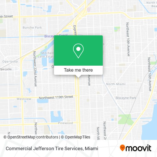 Commercial Jefferson Tire Services map