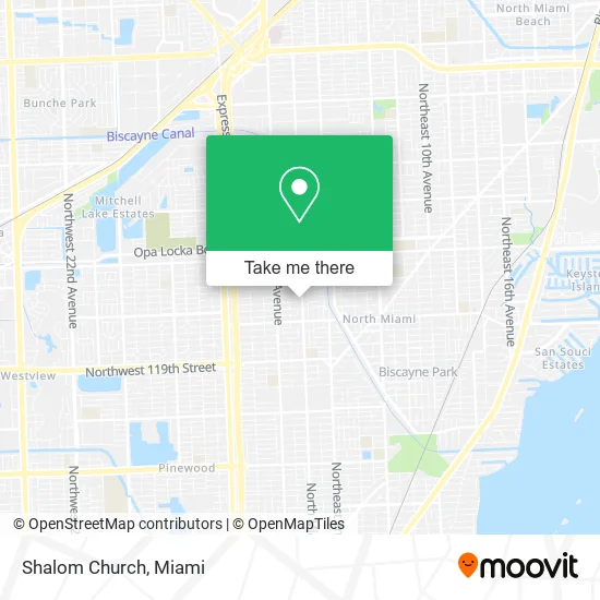 Shalom Church map