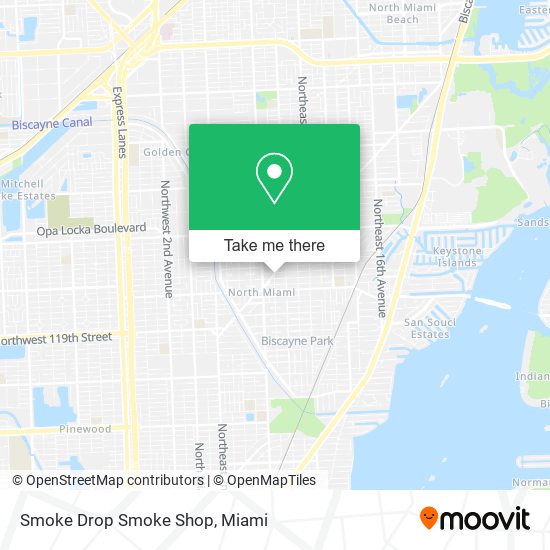 Mapa de Smoke Drop Smoke Shop