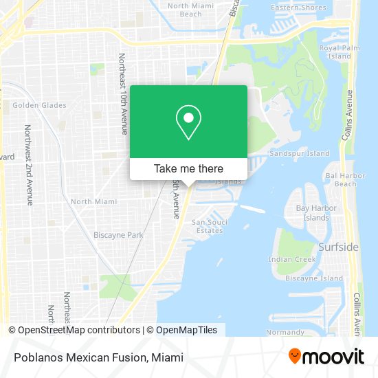 Poblanos Mexican Fusion map