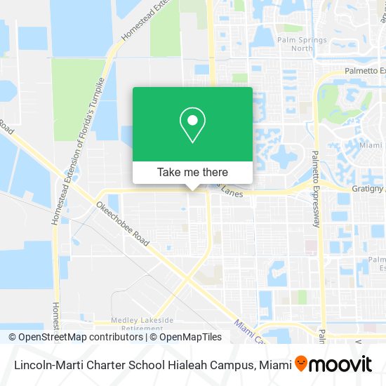 Mapa de Lincoln-Marti Charter School Hialeah Campus