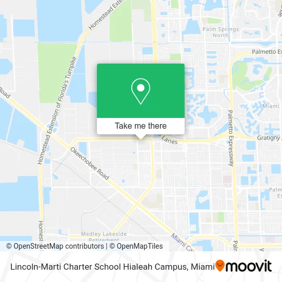 Lincoln-Marti Charter School Hialeah Campus map