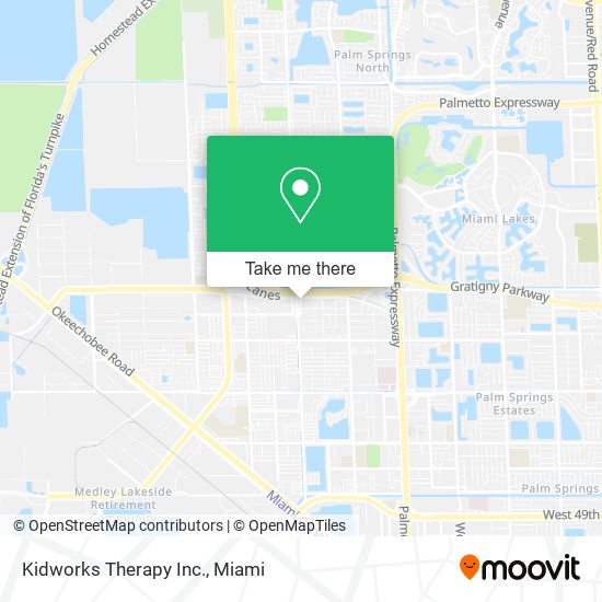 Mapa de Kidworks Therapy Inc.