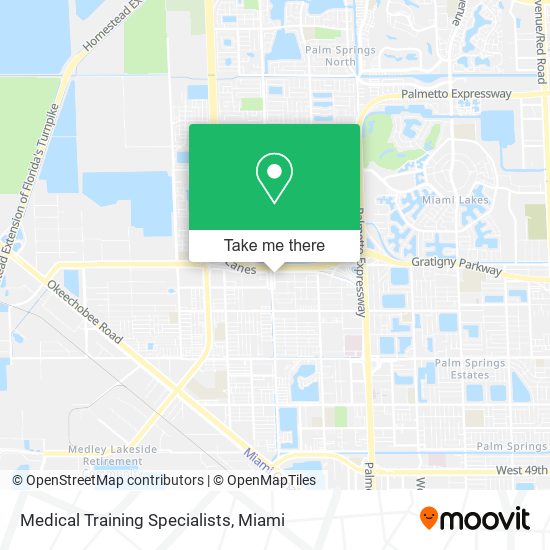 Medical Training Specialists map