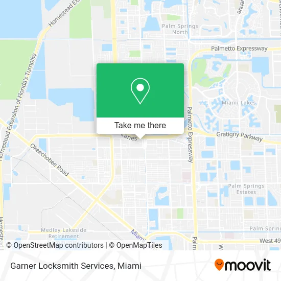 Garner Locksmith Services map