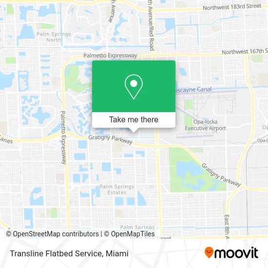 Transline Flatbed Service map