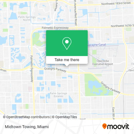 Midtown Towing map