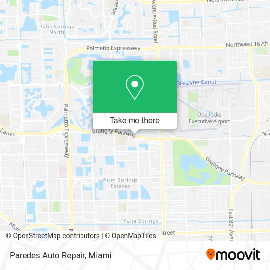 Paredes Auto Repair map