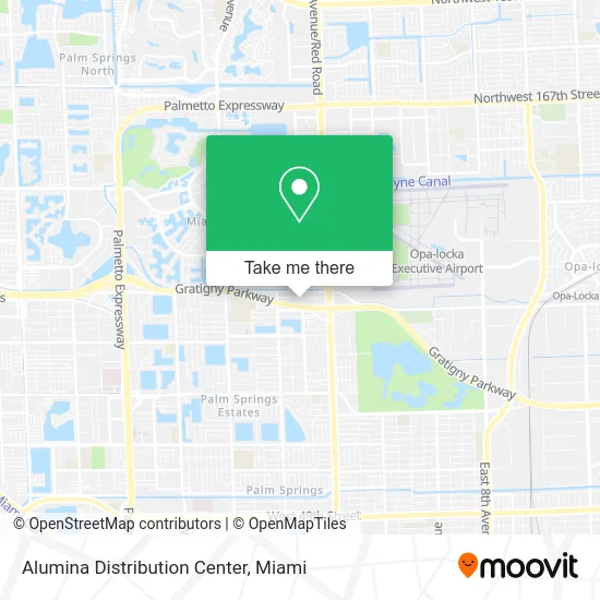 Alumina Distribution Center map
