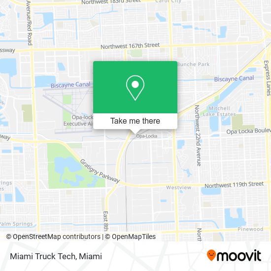 Miami Truck Tech map