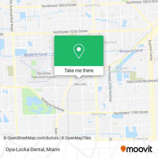 Mapa de Opa-Locka Dental