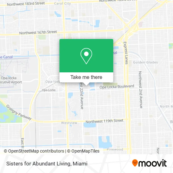 Sisters for Abundant Living map
