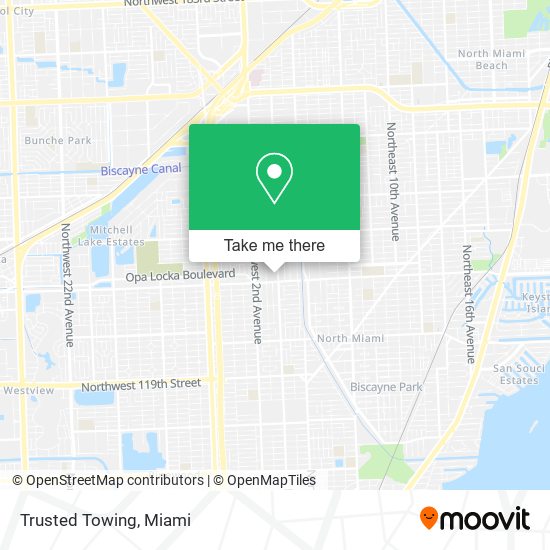 Trusted Towing map