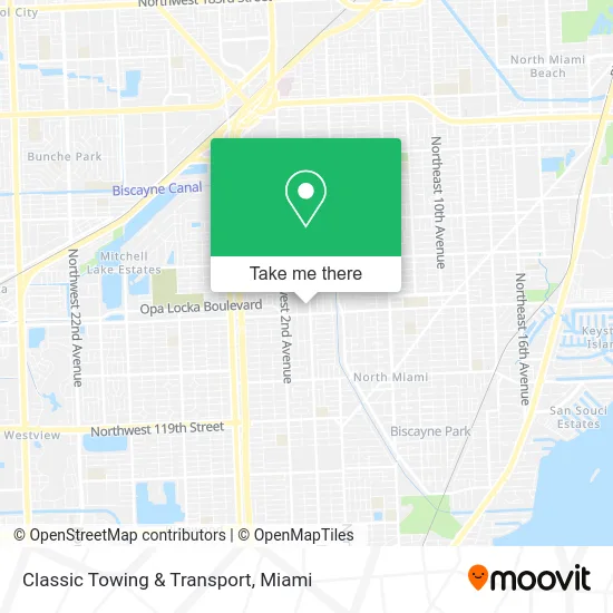 Classic Towing & Transport map