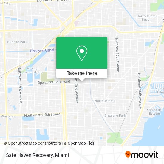 Safe Haven Recovery map