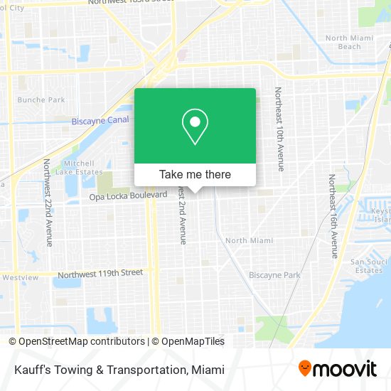 Mapa de Kauff's Towing & Transportation