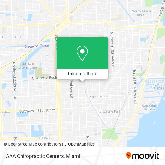 Mapa de AAA Chiropractic Centers