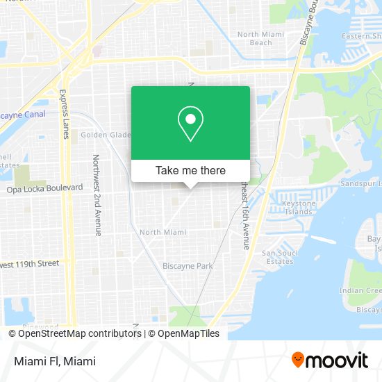 Mapa de Miami Fl