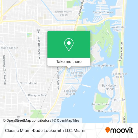 Classic Miami-Dade Locksmith LLC map