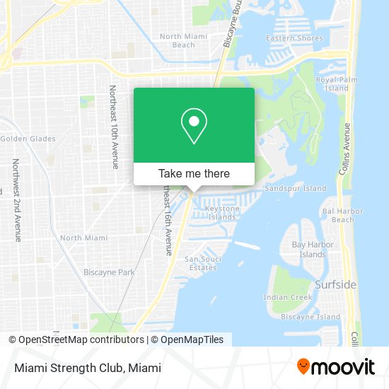 Mapa de Miami Strength Club