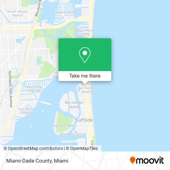 Miami-Dade County map