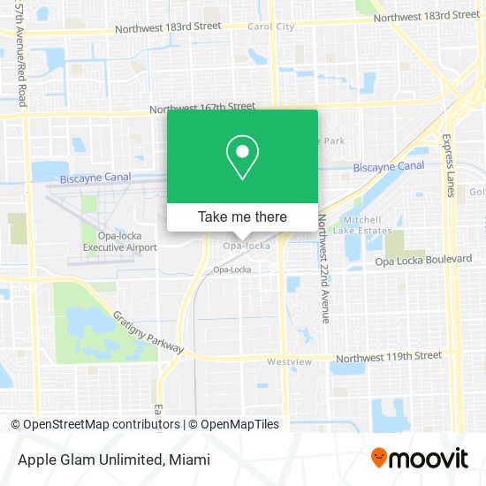 Apple Glam Unlimited map