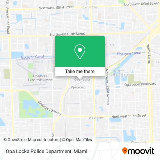 Opa Locka Police Department map