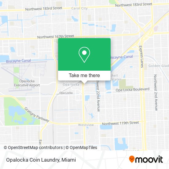 Opalocka Coin Laundry map