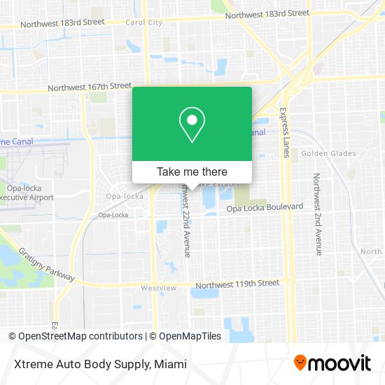 Xtreme Auto Body Supply map