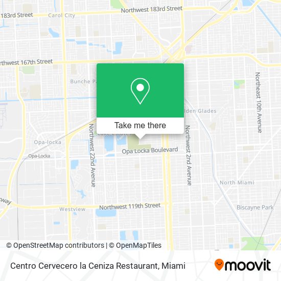 Mapa de Centro Cervecero la Ceniza Restaurant