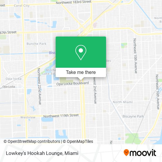 Mapa de Lowkey's Hookah Lounge