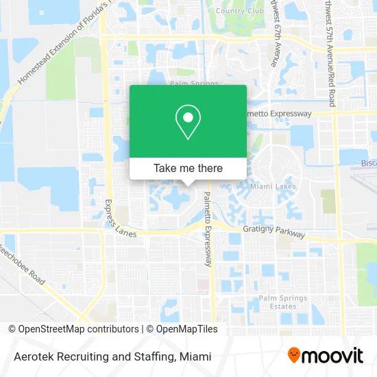 Aerotek Recruiting and Staffing map