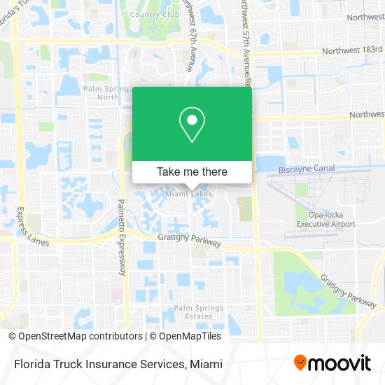 Mapa de Florida Truck Insurance Services